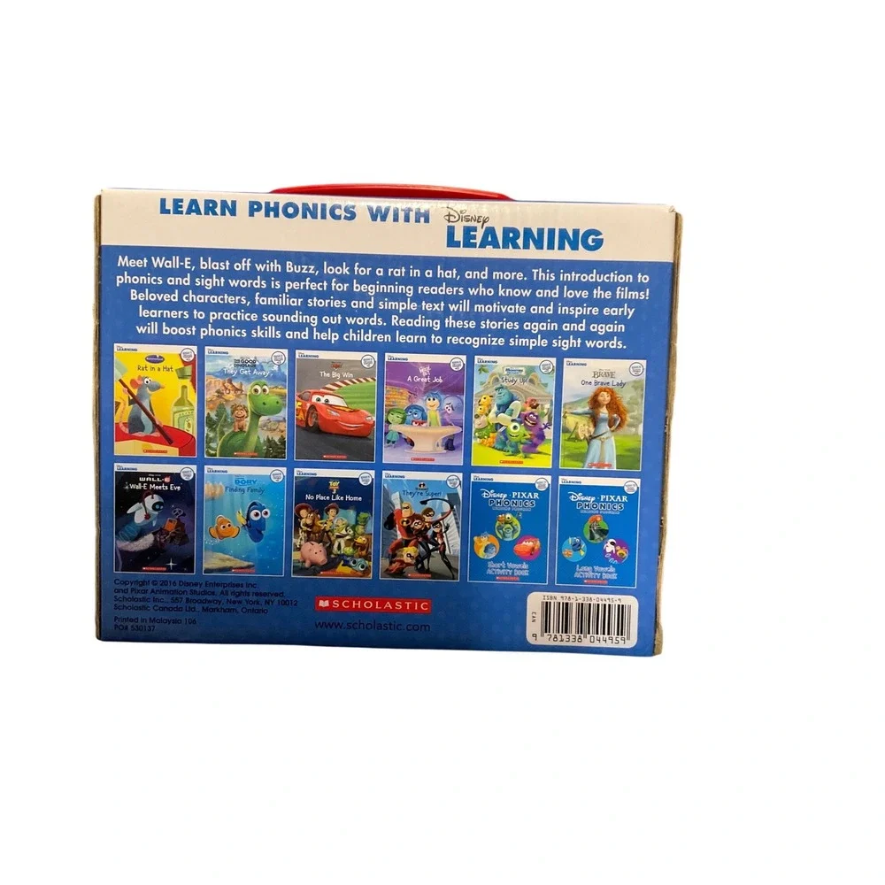 Disney Pixar Phonics Reading Program 11‎ Book Set Missing Book #1 Scholastic